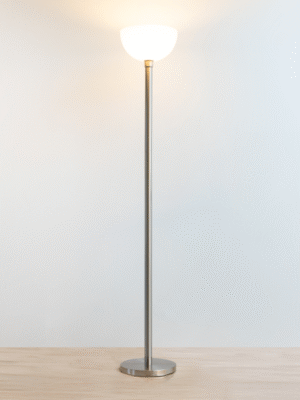 COLUNA DECO NIQUELADO E OPALINO D30CM A170CM 1XE27  MAX 40W