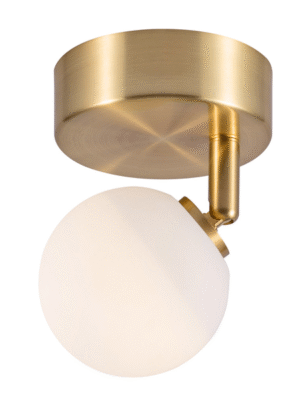 PLAFON DUSSO LATAO E OPALINO D9CM A13CM 1XLED INTEGRADO 5W 2700K 300LM IP20