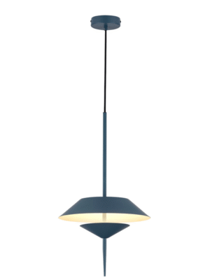 PENDENTE FLUGO CINZA D30CM A50CM 1XLED 10W 3000K