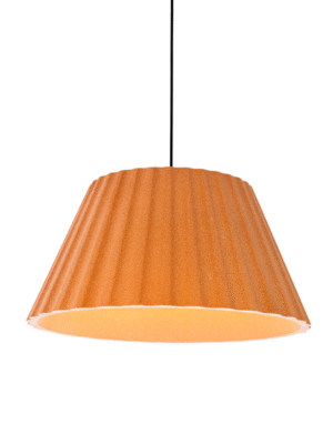 PENDENTE GRAFIATO TERRACOTA D60CM A30CM 1XE27 MAX 10W