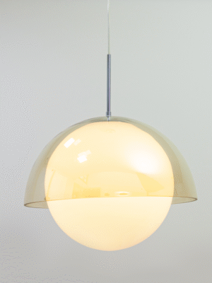 PENDENTE MALFATTI MARROM E OPALINO D40CM A31CM 1XE27 MAX 60W