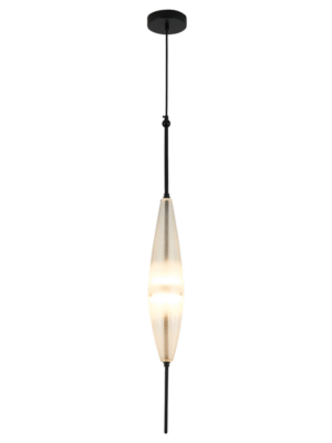 PENDENTE MIST BRANCO E PRETO D10CM A100CM 1XLED 5W 3000K