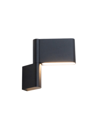 ARANDELA VEX PRETO L3CM C19CM A17.6CM 2XLED 3W 3000K