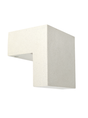 ARANDELA BLOCO BEGE L16CM C13CM A16CM 1XLED 6W 2700K