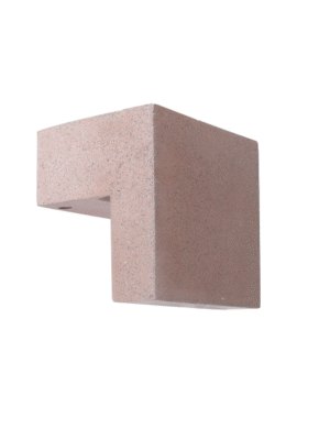 ARANDELA BLOCO TERRACOTA L16CM C13CM A16CM 1XLED 6W 2700K