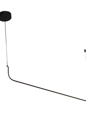 PENDENTE COLCHETE PRETO L4CM C120CM A16CM 1XLED 20W 3000K