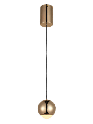 PENDENTE ELASTIC FRENCH GOLD D10CM A10CM 1XLED 5W 3000K