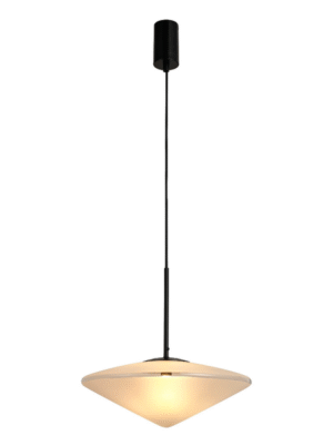 PENDENTE ERA PRETO E LEITOSO D35CM A40CM 1XG9 MAX 25W