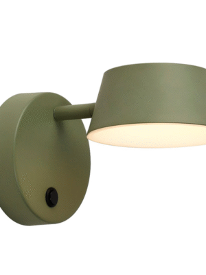 ARANDELA FUNNEL VERDE L13CM C20CM A11CM 1XLED 5W 3000K