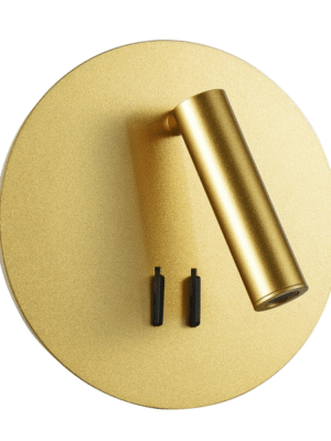ARANDELA SKOP DOURADO D18CM A10CM 1XLED INTEGRADO 10W 3000K 800LM IP20