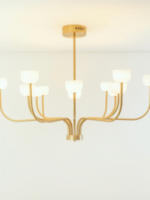 PENDENTE TULIP LATAO / OPALINO (D)95CM (A)90CM 12XLED 3W 2700K 4208LM IP20