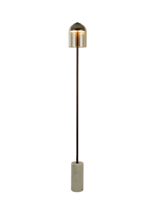COLUNA VENTENAT CONHAQUE E CAFE D15CM A145CM 1XLED 6W 2700K