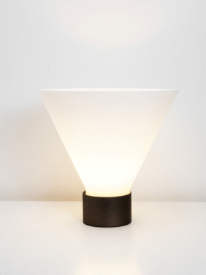 ABAJUR ZANTE OPALINO / CAFE (D)30,5CM (A)45,5CM 1XE27 BULBO MAX 60W IP20