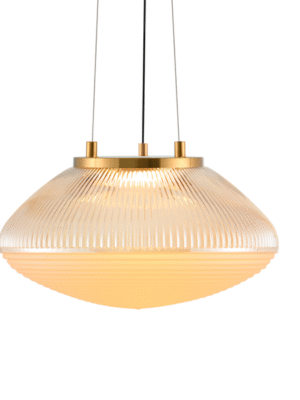 PENDENTE BAGATTI CHAMPANHE E DOURADO D30CM A16.5CM 1XLED 15W 3000K