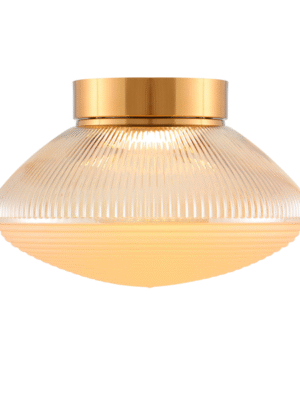 PLAFON BAGATTI CHAMPANHE E DOURADO D30CM A19.5CM 1XLED 15W 3000K