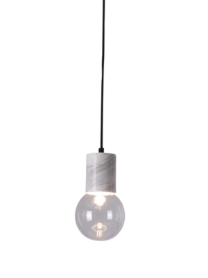PENDENTE BRAIDENSE BRANCO E TRANSPARENTE D13CM A24CM 1XG9 MAX 25W
