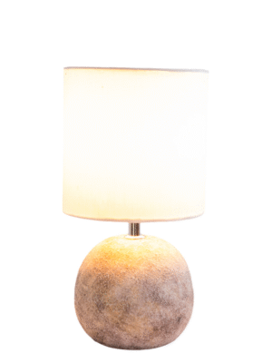 ABAJUR DICHO CINZA E DOURADO D15CM A29CM 1XE14  MAX 25W