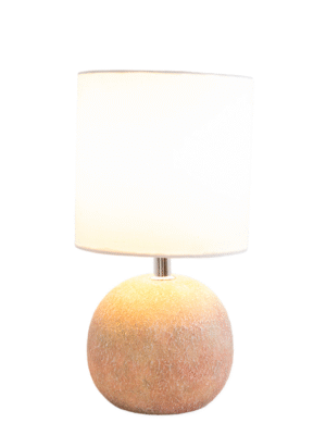 ABAJUR DICHO TERRACOTA E DOURADO D15CM A29CM 1XE14  MAX 25W