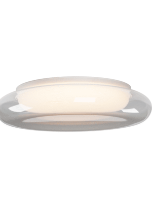 PLAFON DOUX TRANSPARENTE / OPALINO (D)46CM (A)10CM 1XLED 18W IP20