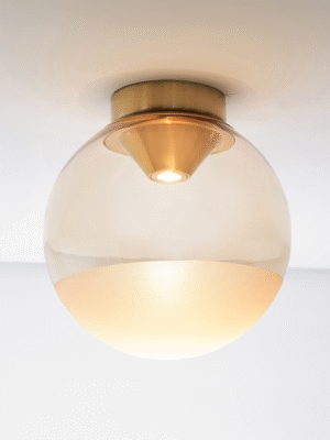 PLAFON LINDT AMBAR / DOURADO (D)25CM (A)26,5CM 1XLED 8W 3000K 740LM IP20
