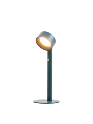 ABAJUR PIXEL AZUL E PRETO D13CM A33CM DIMERIZAVEL 1XLED 1,8W 2700K RECARREGAVEL