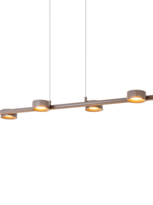 PENDENTE PIXEL CINZA E PRETO L9CM C90CM A9CM 4XLED 4W 2700K