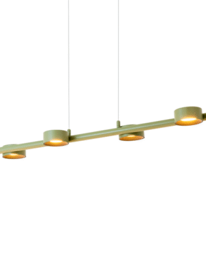 PENDENTE PIXEL VERDE E PRETO L9CM C90CM A9CM 4XLED 4W 2700K