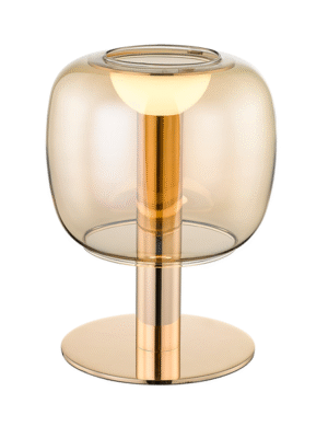 ABAJUR SHEER CHAMPANHE / DOURADO (D)15CM (A)20CM 1XLED 8W 2700K IP20