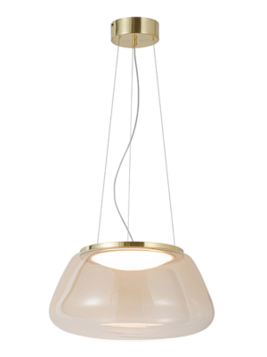 PENDENTE CIMO CHAMPANHE E LATAO D48CM A26CM 1XLED 20W 2700K