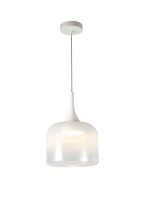 PENDENTE DUNA BRANCO D40CM A58CM 1XLED 12W 2700K