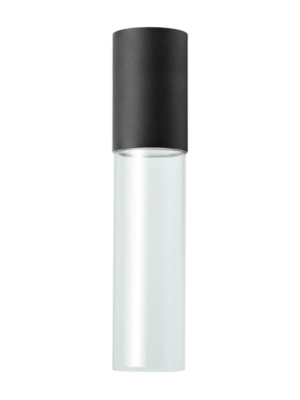 PLAFON EXTEND PRETO E TRANSPARENTE D7CM A30CM 1XGU10 MAX 10W