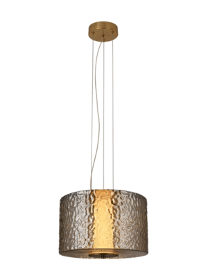 PENDENTE REGGIANO CHAMPANHE E LATAO D36CM A23CM 1XLED 15W 2700K
